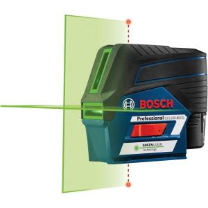 imageBOSCH GCL10080C 100 Ft 12V Max Connected CrossLine Laser Includes 20 Ah 12V Max LithiumIon Battery ampamp Charger Magnetic Rotating Mount HeavyDuty Pouch Hard Carrying Case ampamp AccessoriesGreen Combo Laser