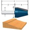 imageBosch 84520M 112Inch Diameter 158Inch Cut Carbide Tipped Bevel Vertical Raised Panel Router Bit 12Inch Shank