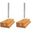 imageBosch 85154 High Speed Steel Single Flute Straight Bit 14quot1 Count Pack of 2