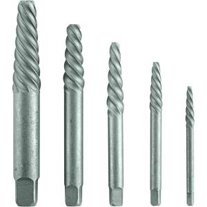imageBOSCH BSPE6D 12Piece Assorted Set Spiral Flute HighCarbon Steel Screw Extractor ampamp Black Oxide Drill Bits Ideal for Removing Stripped Screws Bolts FastenersAssorted