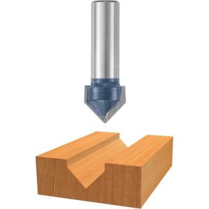 imageBosch 84309M 90 degree x 1 In Carbide Tipped VGroove Bit