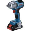 imageBOSCH GDS18V330CB25 18V Brushless ConnectedReady 12 In MidTorque Impact Wrench Kit with Friction Ring and ThruHole and 2 CORE18V 4 Ah Advanced Power Batteriesw Pin Detent  2 18V 4 Ah Batteries
