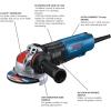 imageBOSCH GWX1450PBD 5 In XLOCK Angle Grinder  13Amp Motor 11500 RPM Lightweight Design Paddle Switch Brake System AntiVibration Handle KickBack Control Overload Protection