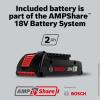 imageBOSCH GNH18V15MAB12 18V Brushless 15Gauge Angled Finish Nailer  Cordless Power OneHanded Activation ToolFree Jam Clearing with 2 Ah Power Battery and ChargerTool  Battery  Charger