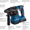 imageBosch GBH18V22N 18V Brushless SDSplus Bulldog 34 In Rotary Hammer Bare Toolw 2 18V 4 Ah Batteries