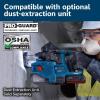 imageBosch GBH18V22N 18V Brushless SDSplus Bulldog 34 In Rotary Hammer Bare Toolw 2 18V 4 Ah Batteries