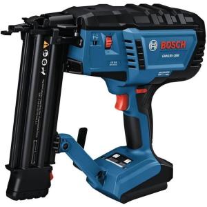 imageBOSCH GNH18V18MB12 18V Brushless 18Gauge Brad Nailer Kit with 2Ah Battery and Charger  Cordless Efficient and Precise for Decorative Work and Tight SpacesBare Tool