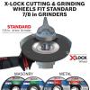 imageBOSCH CWX27M450 412 In x 098 In XLOCK Metal Cutting Abrasive Wheel 30 Grit Compatible with 78 In Arbor Type 27A ISO 42 for Applications in Metal CuttingType 27A Metal