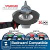 imageBOSCH CWX27M450 412 In x 098 In XLOCK Metal Cutting Abrasive Wheel 30 Grit Compatible with 78 In Arbor Type 27A ISO 42 for Applications in Metal CuttingType 1A MetalStainless