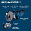 imageBOSCH GCS18V230N212 18V Brushless Cordless 9Inch Cutoff Saw for Concrete ampamp Metal Cutting  Lightweight Ergonomic Design 6Position Cutting Guard Kit with 2 CORE18V 12 Ah BatteriesTool  2 12 Ah Batteries  Charger