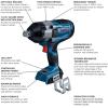 imageBOSCH GDS18V770CN PROFACTOR 18V ConnectedReady 34 In Impact Wrench with Friction Ring and ThruHole Bare ToolTool Only ConnectedReady