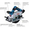 imageBOSCH GKS18V22N 18V Brushless BladeRight 612 In Circular Saw Bare ToolTool Only BladeLeft