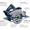 imageBOSCH GKS18V25CN PROFACTOR 18V ConnectedReady 714 In Circular Saw Bare ToolTool Only w Track Compatibility
