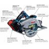 imageBOSCH GKS18V25CN PROFACTOR 18V ConnectedReady 714 In Circular Saw Bare Toolw Track Compatibility  Battery Kit
