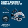 imageBOSCH GKS18V25GN PROFACTOR 18V 714quot Circular Saw with Track Compatibility  BITURBO Brushless Technology ECO Mode OneTouch Depth Adjustment 050 Bevel Range Ergonomic Handle Bare Tool