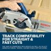 imageBOSCH GKS18V25GN PROFACTOR 18V 714quot Circular Saw with Track Compatibility  BITURBO Brushless Technology ECO Mode OneTouch Depth Adjustment 050 Bevel Range Ergonomic Handle Bare Tool