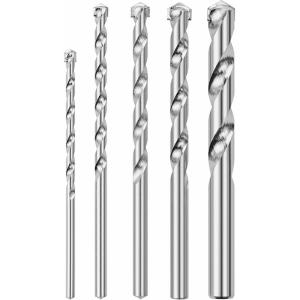 imageBOSCH BM5005 5Piece Fast Spiral Rotary Masonry Carbide Tip Bits Assorted Set for Rotary Drilling Applications in Block Brick Masonry