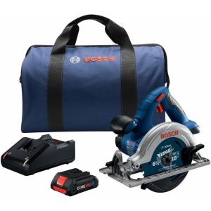 imageBOSCH CCS180B 18V 612 In Blade Left Circular Saw Bare Toolw 18V 4 Ah Battery