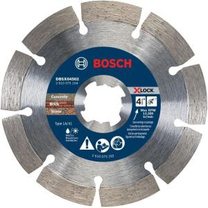 imageBOSCH DBSX0450245quot XLock Premium Segmented Rim Diamond Blade  Ideal for Applications in Pavers Soft Brick and Block