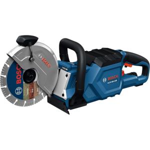 imageBOSCH GCS18V230N212 18V Brushless Cordless 9Inch Cutoff Saw for Concrete ampamp Metal Cutting  Lightweight Ergonomic Design 6Position Cutting Guard Kit with 2 CORE18V 12 Ah BatteriesBare Tool