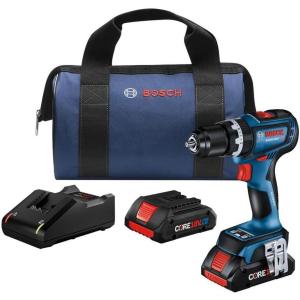 imageBOSCH GSB18V800CN 12 In Brushless ConnectedReady Hammer DrillDriver Bare Toolw 2 18V 4 Ah Batteries
