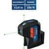 imageBOSCH GPL10030G GreenBeam SelfLeveling Alignment Laser Includes 2 AA Batteries BuiltIn Multipurpose Mount ampamp Hard Carrying CaseLaser Laser