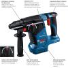 imageBOSCH GBH18V24CN 18V Brushless Connected SDSplus Bulldog 1 In Rotary Hammer Bare ToolTool Only