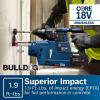 imageBOSCH GBH18V26K24AGDE Brushless SDSplus Bulldog 1 In Rotary Hammer Kit with DustCollection Attachment and 2 CORE18V 80 Ah PROFACTOR Performance Batteries