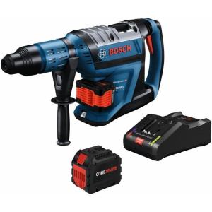 imageBOSCH GBH18V45CK27 PROFACTOR 18V ConnectedReady SDSmax 178 In Rotary Hammer with 2 CORE18V 12 Ah High Power Batteriesw Two 18V 12 Ah Batteries