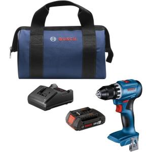 imageBOSCH GSR18V400B22 18V Compact Brushless 12 In DrillDriver Kit with 2 2 Ah Standard BatteriesDrillDriver Kit w 1 20 Ah Battery