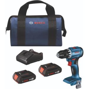 imageBOSCH GSR18V400B22 18V Compact Brushless 12 In DrillDriver Kit with 2 2 Ah Standard BatteriesDrillDriver Kit w 2 20 Ah Batteries