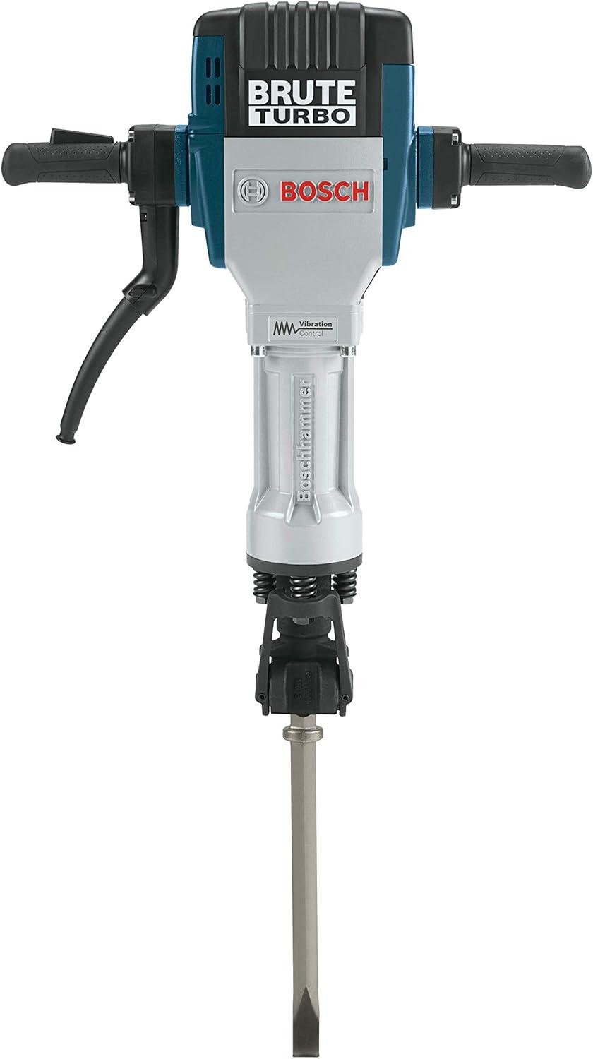 imageBOSCH BH2770VCD 120Volt 118 Hex Breaker Hammer Brute Turbo Deluxe Kit with Deluxe Cart Blue and BOSCH HS2167 19 In 5 In Asphalt Cutter 118 In Hex Hammer SteelBreaker Hammer w Asphalt Cutter