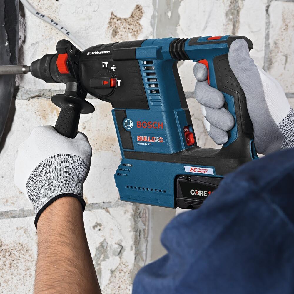 imageBOSCH HS1465 112 in x 10 in Tile Chisel SDSPlus Bulldog Xtreme Hammer Steel Ideal for Removing Tiles Smaller Grout Joints