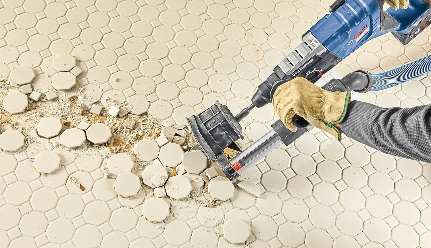 imageBOSCH HS1465 112 in x 10 in Tile Chisel SDSPlus Bulldog Xtreme Hammer Steel Ideal for Removing Tiles Smaller Grout Joints