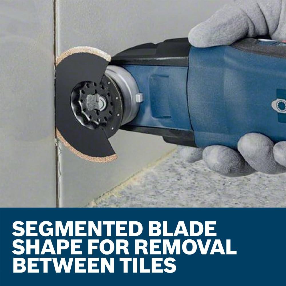 imageBosch OSL200CR 2 in Starlock Oscillating Multi Tool Carbide Grit Sanding Finger212 In