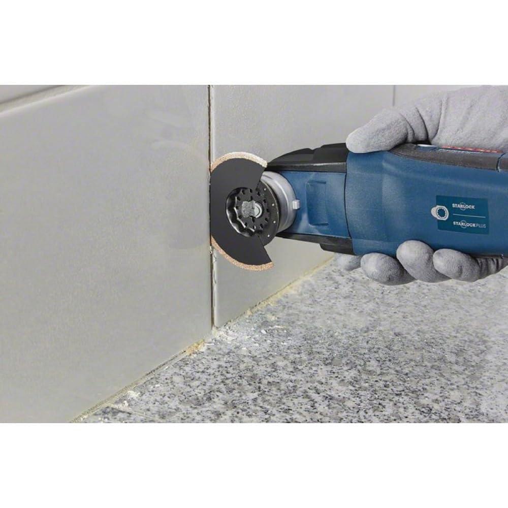 imageBosch OSL200CR 2 in Starlock Oscillating Multi Tool Carbide Grit Sanding Finger212 In