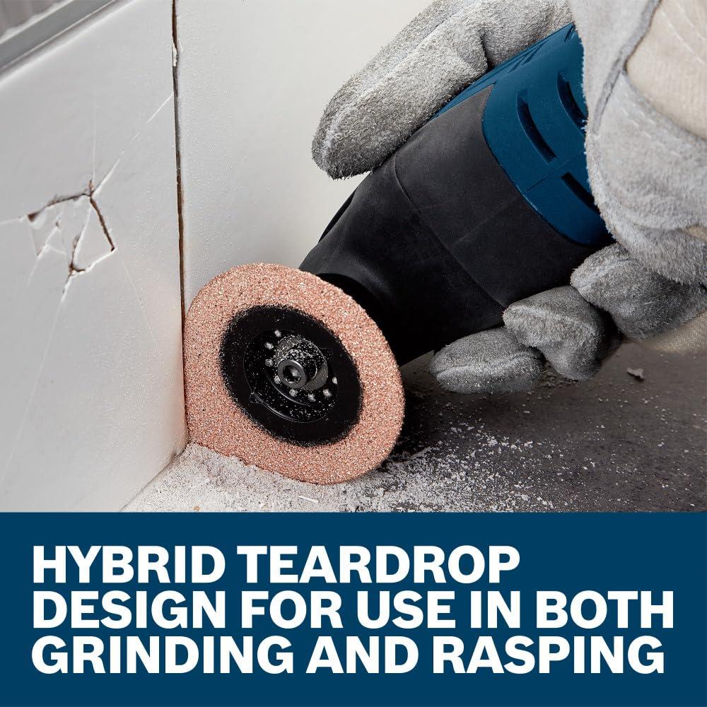 imageBosch OSL200CR 2 in Starlock Oscillating Multi Tool Carbide Grit Sanding Finger234 In