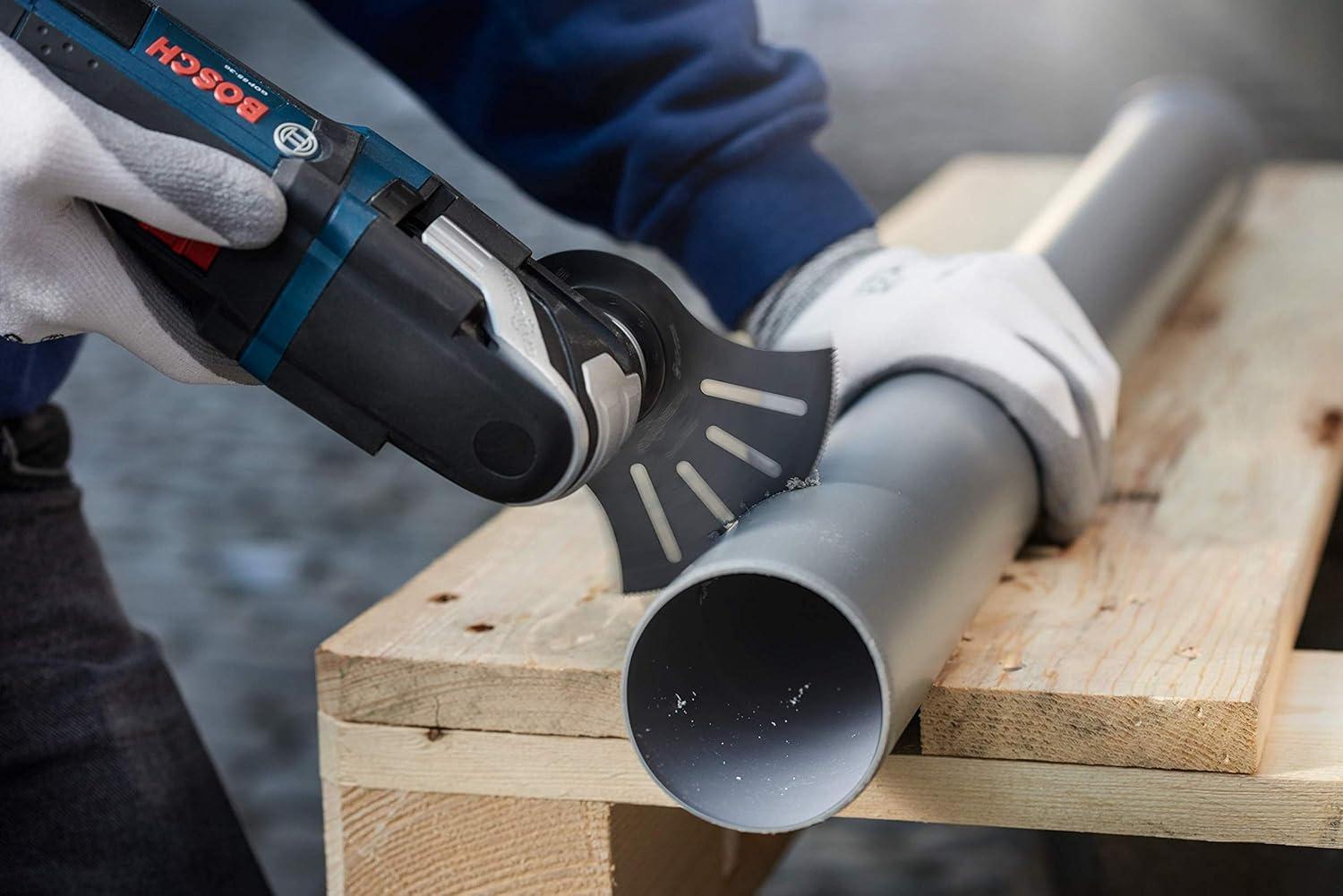 imageBosch OSM400F 4 in StarlockMax Oscillating MultiTool BiMetal Segment Saw Blade