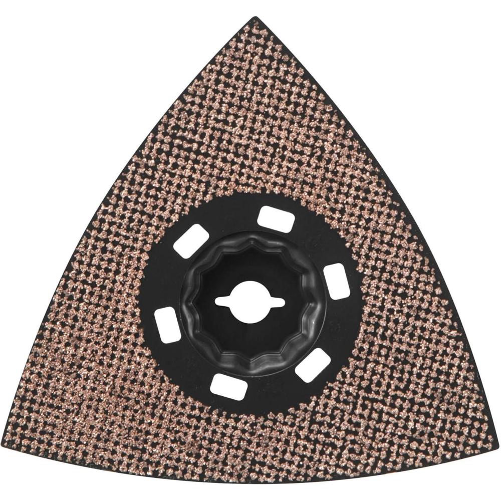 imageBOSCH OSM450CR6 StarlockMax Oscillating MultiTool Carbide 60 Grit Delta Sanding Pad