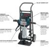 imageBOSCH BH2770VCD 120Volt 118 Hex Breaker Hammer Brute Turbo Deluxe Kit with Deluxe Cart Blue and BOSCH HS2167 19 In 5 In Asphalt Cutter 118 In Hex Hammer SteelBreaker Hammer w Asphalt Cutter