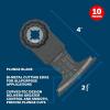 imageBOSCH OSL212JF10 10Pack 212 In Starlock Oscillating Multi Tool Wood CurvedTec BiMetal Xtraclean Plunge Cut Blades for Applications in Cutting Hardwood