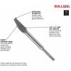 imageBosch HS1402 18 In Mortar Knife SDSplus Bulldog Xtreme Hammer Steel14