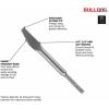 imageBosch HS1402 18 In Mortar Knife SDSplus Bulldog Xtreme Hammer Steel18