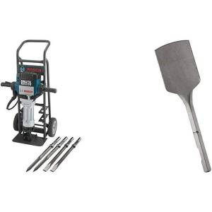 imageBOSCH BH2770VCD 120Volt 118 Hex Breaker Hammer Brute Turbo Deluxe Kit with Deluxe Cart Blue and BOSCH HS2167 19 In 5 In Asphalt Cutter 118 In Hex Hammer SteelBreaker Hammer w Asphalt Cutter