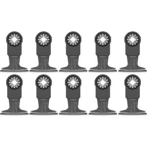 imageBOSCH OSL212JF10 10Pack 212 In Starlock Oscillating Multi Tool Wood CurvedTec BiMetal Xtraclean Plunge Cut Blades for Applications in Cutting Hardwood