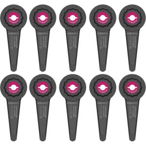 imageBOSCH OSM314K10 10Pack 314 In StarlockMax Oscillating Multi Tool Soft Materials HighCarbon Steel Sealant Knife for ExtremeDuty Applications in Removing Sealants