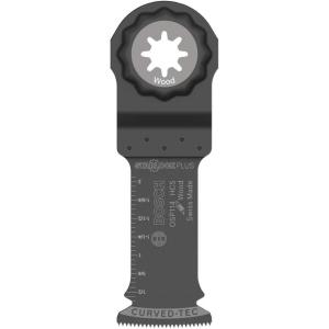 imageBOSCH OSP114 1Piece 114 In Starlock Oscillating Multi Tool Wood CurvedTec HighCarbon Steel Plunge Cut Blade for HeavyDuty GeneralPurpose Applications in Wood