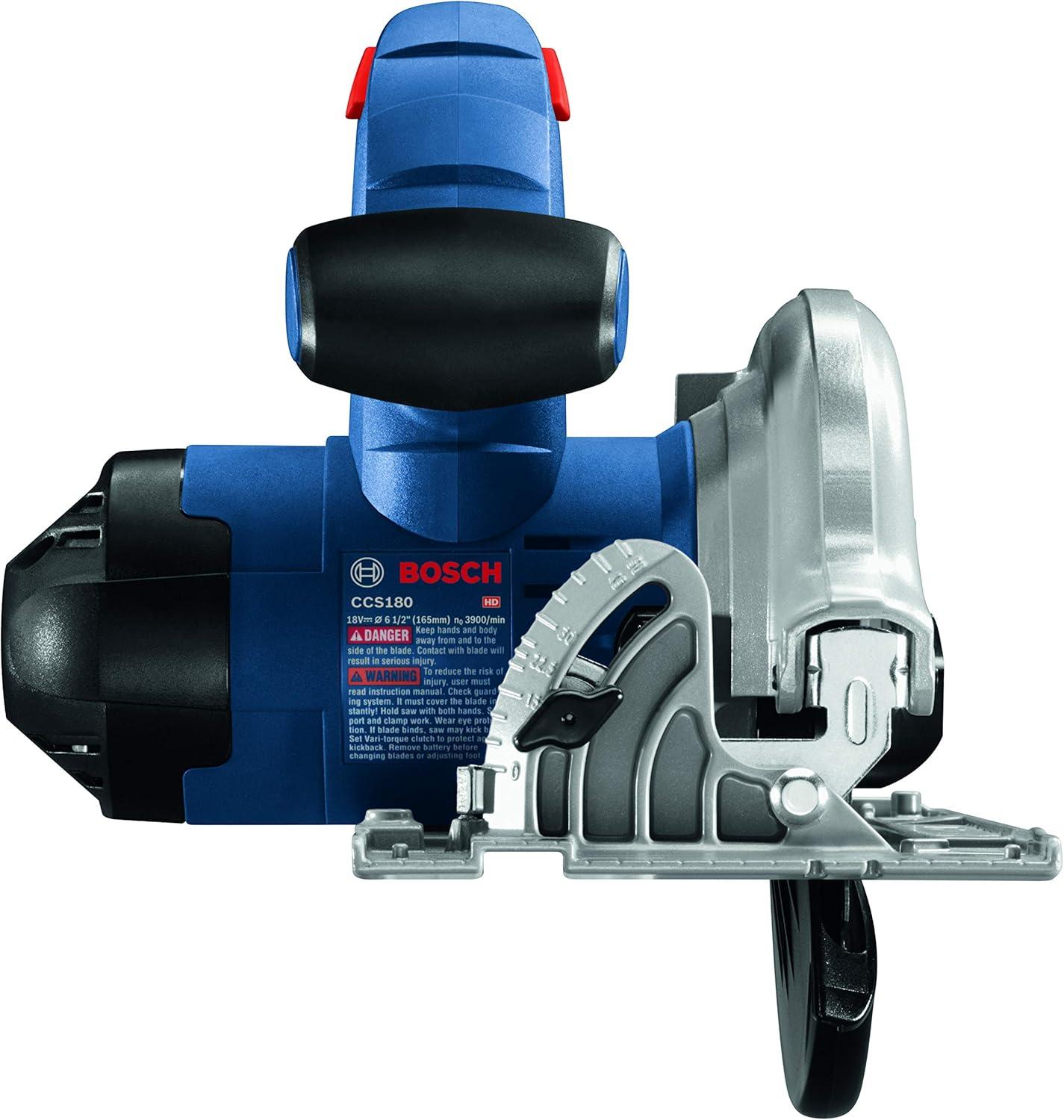 imageBosch CCS180B14A 18V 612 In Circular Saw Kit with 1 CORE18V 80 Ah Performance Battery