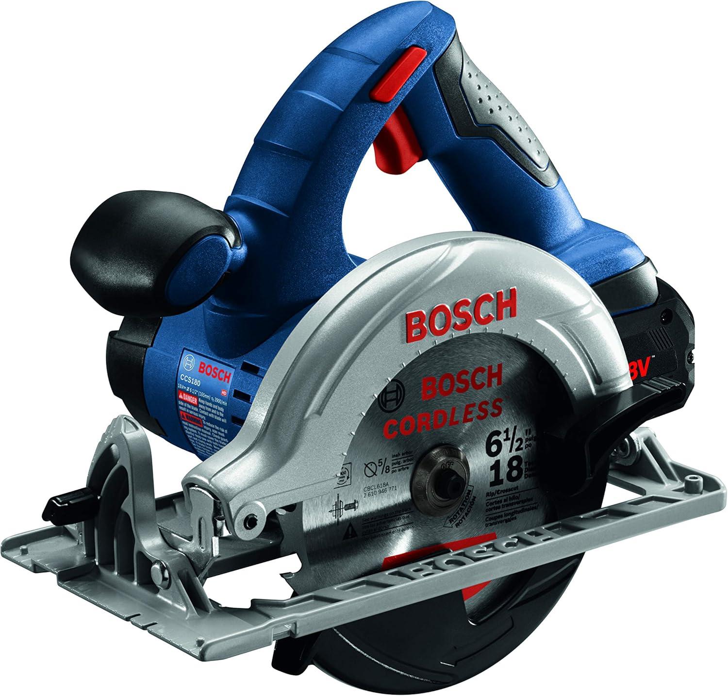 imageBosch CCS180B14A 18V 612 In Circular Saw Kit with 1 CORE18V 80 Ah Performance Battery