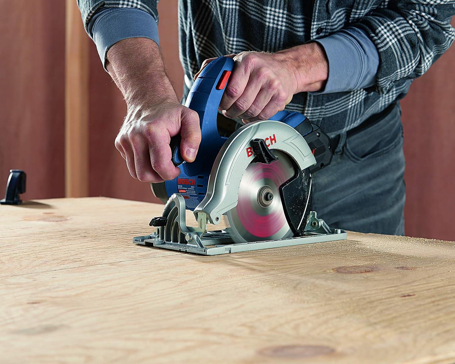 imageBosch CCS180B14A 18V 612 In Circular Saw Kit with 1 CORE18V 80 Ah Performance Battery